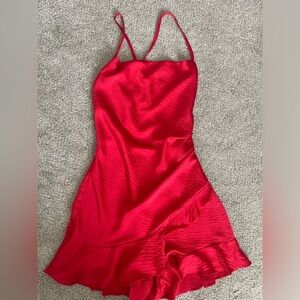 Cotton Candy LA boutique red romper size M